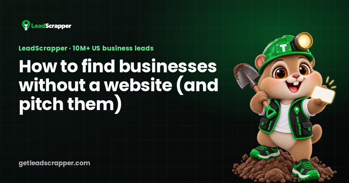 How to find businesses without a website (and pitch them)